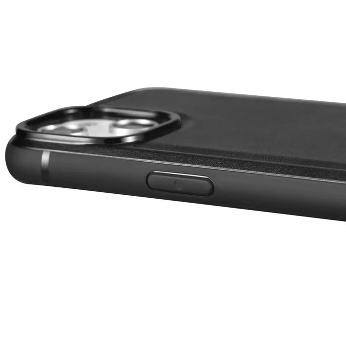 iCarer Leather Oil Wax case for iPhone 14 Pro Max leather case black (WMI14220720-BK) - Cell phone cases