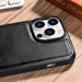 iCarer Leather Oil Wax case for iPhone 14 Pro Max leather case black (WMI14220720-BK) - Cell phone cases