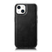 iCarer Leather Oil Wax Genuine Leather Case for iPhone 14 (MagSafe Compatible) Black (WMI14220717-BK) - Cell phone