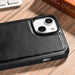 iCarer Leather Oil Wax Genuine Leather Case for iPhone 14 (MagSafe Compatible) Black (WMI14220717-BK) - Cell phone
