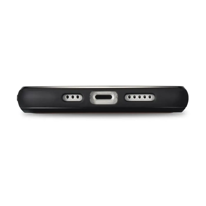 iCarer Leather Oil Wax Genuine Leather Case for iPhone 14 (MagSafe Compatible) Black (WMI14220717-BK) - Cell phone