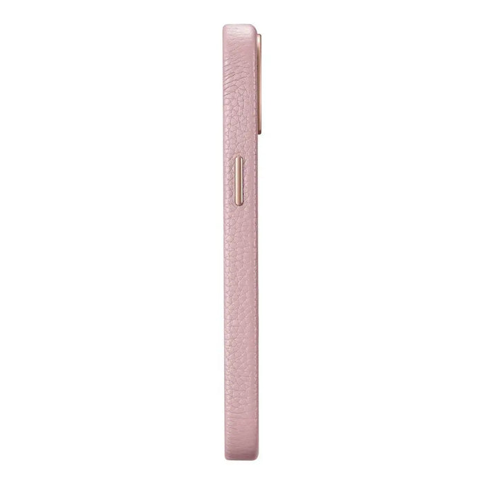 iCarer Litchi Premium Leather Case iPhone 14 Magnetic Leather Case with MagSafe Pink (WMI14220709-PK) - Cell phone
