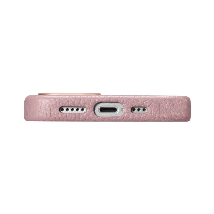 iCarer Litchi Premium Leather Case iPhone 14 Magnetic Leather Case with MagSafe Pink (WMI14220709-PK) - Cell phone