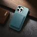 iCarer Litchi Premium Leather Case iPhone 14 Pro Magnetic Leather Case with MagSafe Green (WMI14220710-GN) - Cell phone