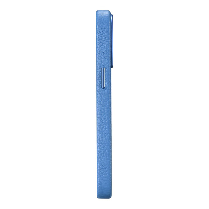 iCarer Litchi Premium Leather Case iPhone 14 Pro Magnetic Leather Case with MagSafe Light Blue (WMI14220710-LB) - Cell