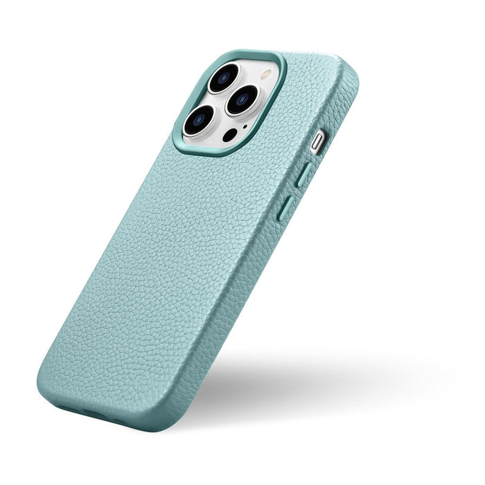 iCarer Litchi Premium Leather Case iPhone 14 Pro Magnetic Leather Case with MagSafe Green (WMI14220710-GN) - Cell phone