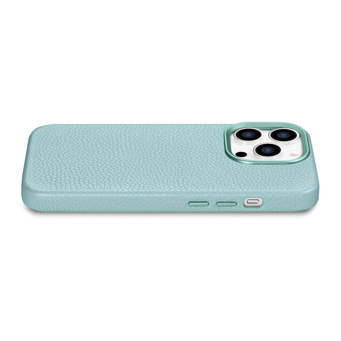 iCarer Litchi Premium Leather Case iPhone 14 Pro Magnetic Leather Case with MagSafe Green (WMI14220710-GN) - Cell phone