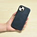 iCarer Oil Wax Premium Leather Case iPhone 14 Magnetic Leather Case with MagSafe Dark Blue (WMI14220701-BU) - Cell