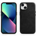 iCarer Oil Wax Premium Leather Case iPhone 14 Magnetic Leather Case with MagSafe Black (WMI14220701-BK) - Cell phone
