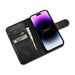 iCarer Oil Wax Wallet Case 2in1 Cover iPhone 14 Pro Leather Flip Cover Anti-RFID black (WMI14220722-BK) - Cell phone