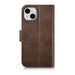 iCarer Oil Wax Wallet Case 2in1 Case iPhone 14 Leather Flip Cover Anti-RFID Brown (WMI14220721-BN) - Cell phone cases