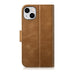 iCarer Oil Wax Wallet Case 2in1 Case iPhone 14 Leather Flip Cover Anti-RFID brown (WMI14220721-TN) - Cell phone cases