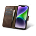 iCarer Oil Wax Wallet Case 2in1 Case iPhone 14 Leather Flip Cover Anti-RFID Brown (WMI14220721-BN) - Cell phone cases
