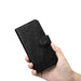 iCarer Oil Wax Wallet Case 2in1 Case iPhone 14 Leather Flip Cover Anti-RFID black (WMI14220721-BK) - Cell phone cases