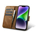 iCarer Oil Wax Wallet Case 2in1 Case iPhone 14 Leather Flip Cover Anti-RFID brown (WMI14220721-TN) - Cell phone cases