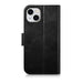 iCarer Oil Wax Wallet Case 2in1 Case iPhone 14 Leather Flip Cover Anti-RFID black (WMI14220721-BK) - Cell phone cases