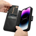 iCarer Wallet Case 2in1 Cover iPhone 14 Pro Leather Flip Cover Anti-RFID black (WMI14220726-BK) - Cell phone cases
