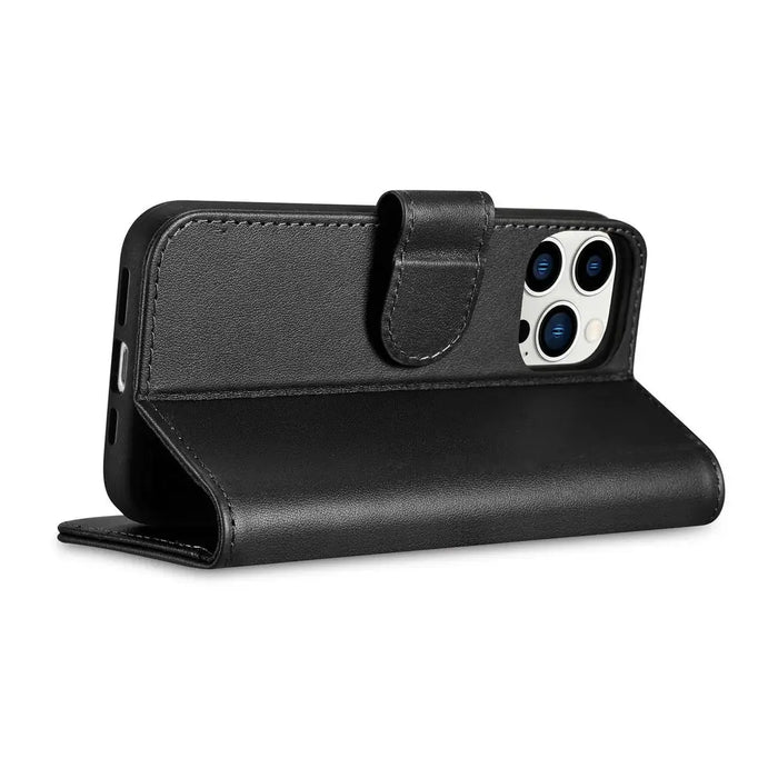 iCarer Wallet Case 2in1 Cover iPhone 14 Pro Leather Flip Cover Anti-RFID black (WMI14220726-BK) - Cell phone cases