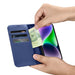 iCarer Wallet Case 2in1 Case iPhone 14 Anti-RFID Leather Flip Case Blue (WMI14220725-BU) - Cell phone cases