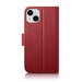 iCarer Wallet Case 2in1 iPhone 14 Leather Flip Case Anti-RFID Red (WMI14220725-RD) - Cell phone cases