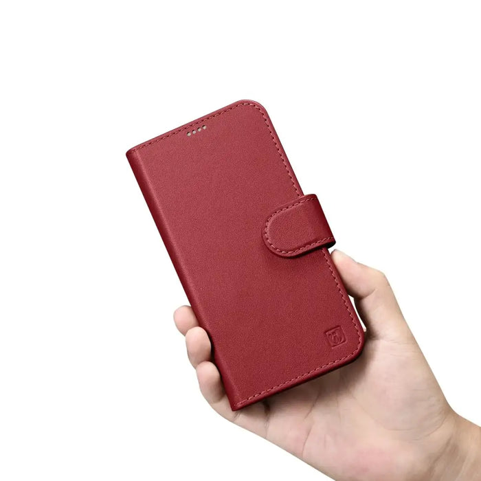 iCarer Wallet Case 2in1 iPhone 14 Leather Flip Case Anti-RFID Red (WMI14220725-RD) - Cell phone cases