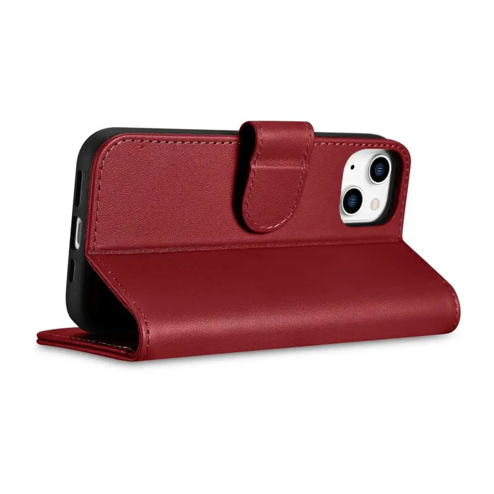 iCarer Wallet Case 2in1 iPhone 14 Leather Flip Case Anti-RFID Red (WMI14220725-RD) - Cell phone cases