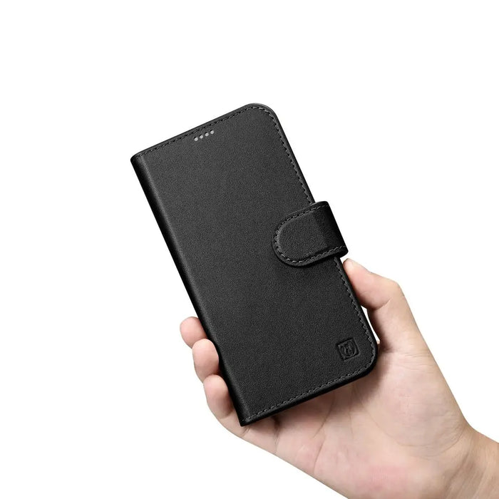iCarer Wallet Case 2in1 Case iPhone 14 Leather Flip Cover Anti-RFID black (WMI14220725-BK) - Cell phone cases