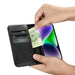 iCarer Wallet Case 2in1 Case iPhone 14 Leather Flip Cover Anti-RFID black (WMI14220725-BK) - Cell phone cases