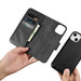 iCarer Wallet Case 2in1 Case iPhone 14 Leather Flip Cover Anti-RFID black (WMI14220725-BK) - Cell phone cases
