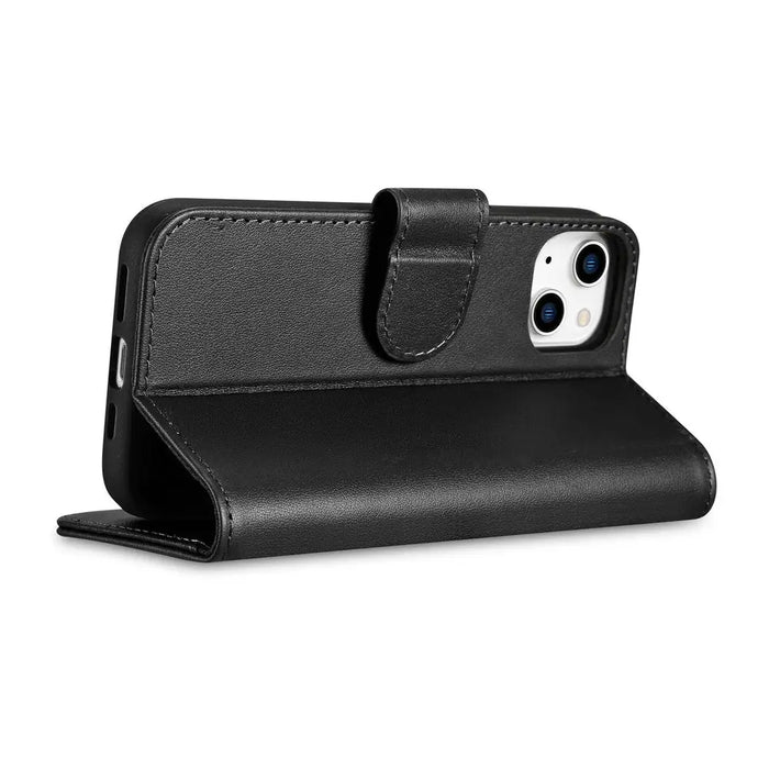 iCarer Wallet Case 2in1 Case iPhone 14 Leather Flip Cover Anti-RFID black (WMI14220725-BK) - Cell phone cases