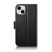 iCarer Wallet Case 2in1 Case iPhone 14 Leather Flip Cover Anti-RFID black (WMI14220725-BK) - Cell phone cases