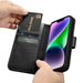 iCarer Wallet Case 2in1 Case iPhone 14 Leather Flip Cover Anti-RFID black (WMI14220725-BK) - Cell phone cases