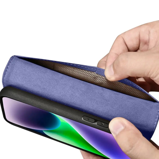 iCarer Wallet Case 2in1 Case iPhone 14 Leather Flip Cover Anti-RFID Light Purple (WMI14220725-LP) - Cell phone cases