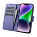 iCarer Wallet Case 2in1 Case iPhone 14 Leather Flip Cover Anti-RFID Light Purple (WMI14220725-LP) - Cell phone cases