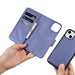 iCarer Wallet Case 2in1 Case iPhone 14 Leather Flip Cover Anti-RFID Light Purple (WMI14220725-LP) - Cell phone cases