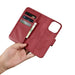 iCarer Wallet Case 2in1 iPhone 14 Pro Leather Flip Case Anti-RFID red (WMI14220726-RD) - Cell phone cases