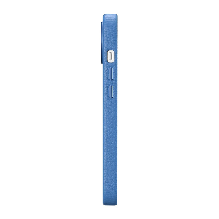iCarer Litchi Premium Leather Case iPhone 14 Magnetic Leather Case with MagSafe Light Blue (WMI14220709-LB)
