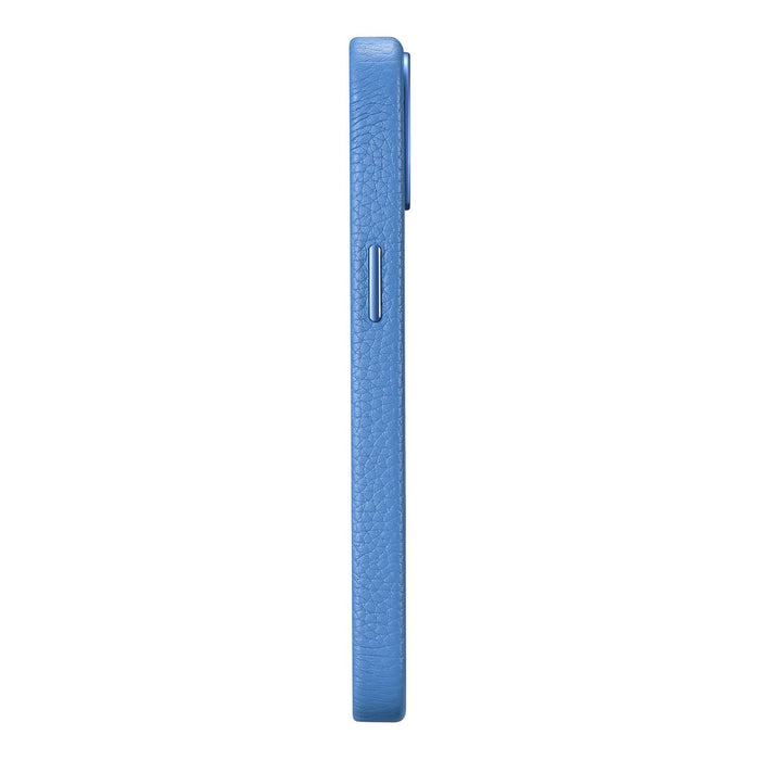 iCarer Litchi Premium Leather Case iPhone 14 Magnetic Leather Case with MagSafe Light Blue (WMI14220709-LB)