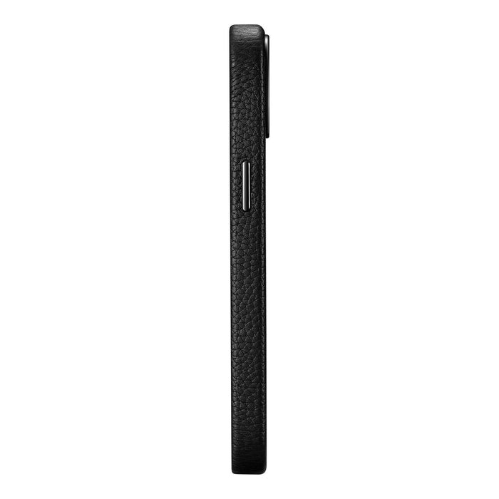 iCarer Litchi Premium Leather Case iPhone 14 Plus Magnetic Leather Case with MagSafe Black (WMI14220711-BK)