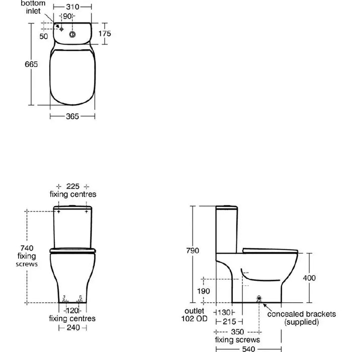 IDEALSTANDARD TESI AQUABLADE MONOBLOCK - Тоалетни чинии<<<Санитарна керамика и аксесоари<<<Баня<<<Praktiker
