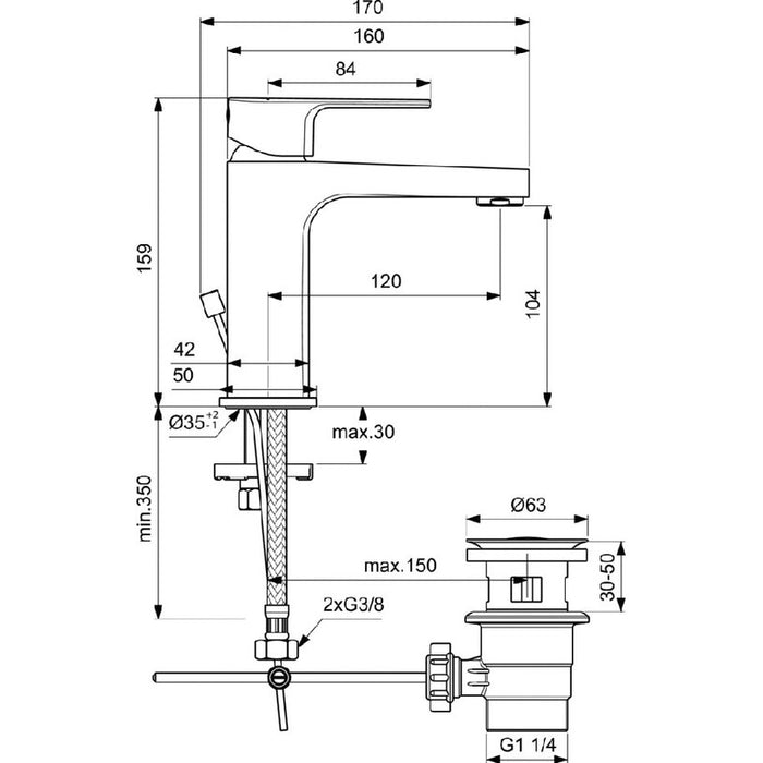 MIXER IDEALSTANDARD ESLA