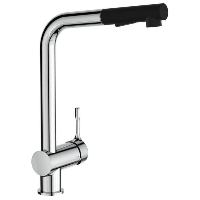 KITCHEN FAUCET WITH PULL-OUT SHOWER IDEALSTANDARD CERALOOK CHROME/BLACK