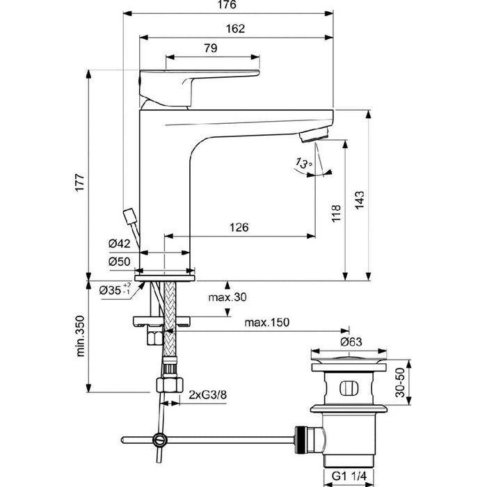 MIXER IDEALSTANDARD TYRIA