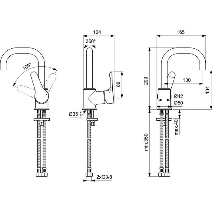 MIXER IDEALSTANDARD ALPHA