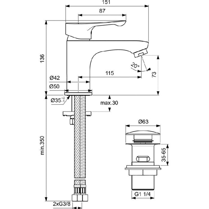 MIXER IDEALSTANDARD ALPHA