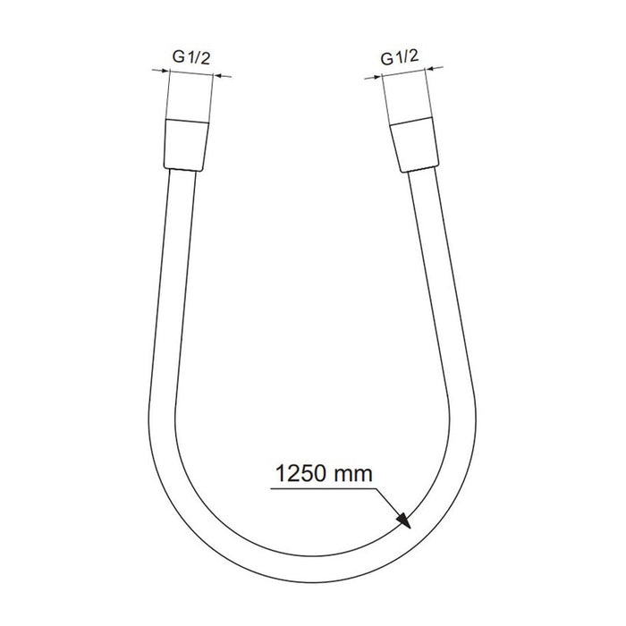 HOSE IDEALSTANDARD IDEALFLEX 1250 BE125AA