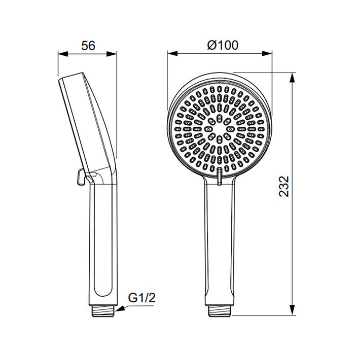 SHOWER HANDSET IDEALSTANDARD IDEALRAIN