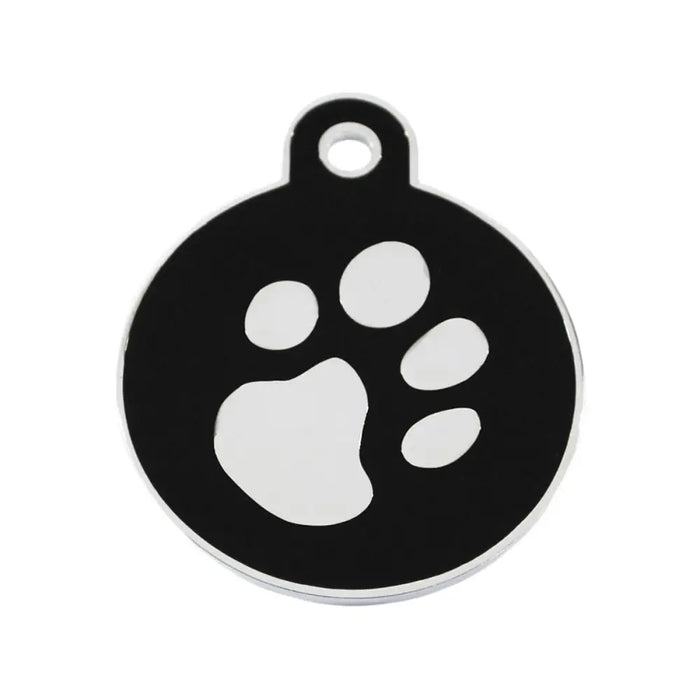 Identification plate for collar Imarc Circle Black Silver - Домашни Животни<<<Дом Градина<<<BigBuy&&&Пътуване и
