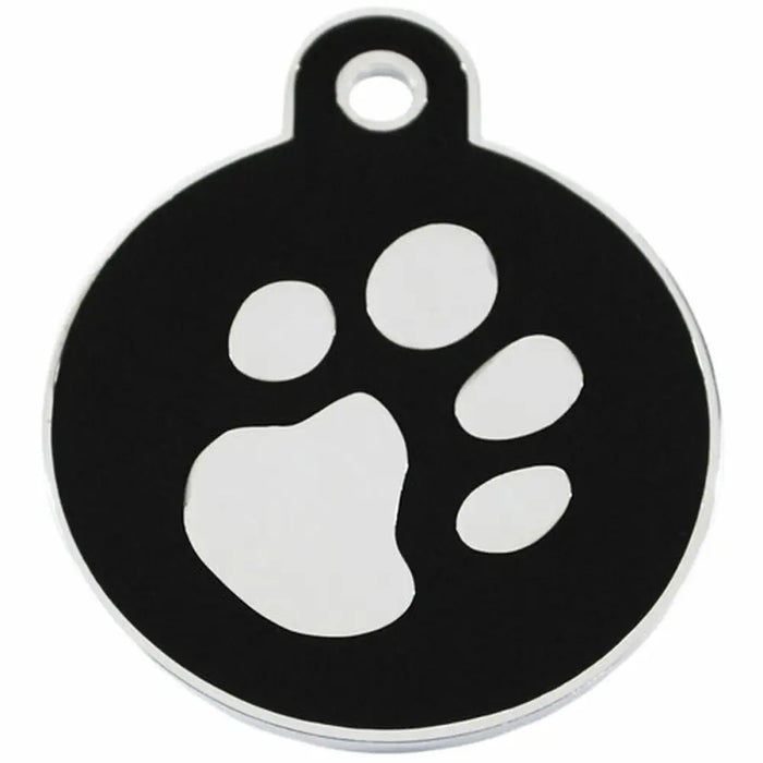 Identification plate for collar Imarc Circle Black Silver - Домашни Животни<<<Дом Градина<<<BigBuy&&&Пътуване и