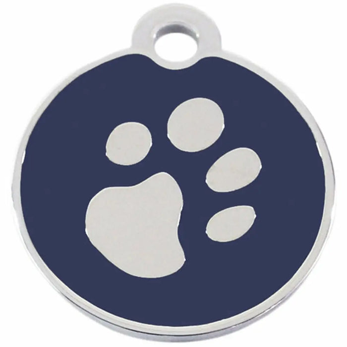 Identification plate for collar Imarc Circle Blue Silver - Домашни Животни<<<Дом Градина<<<BigBuy&&&Пътуване и